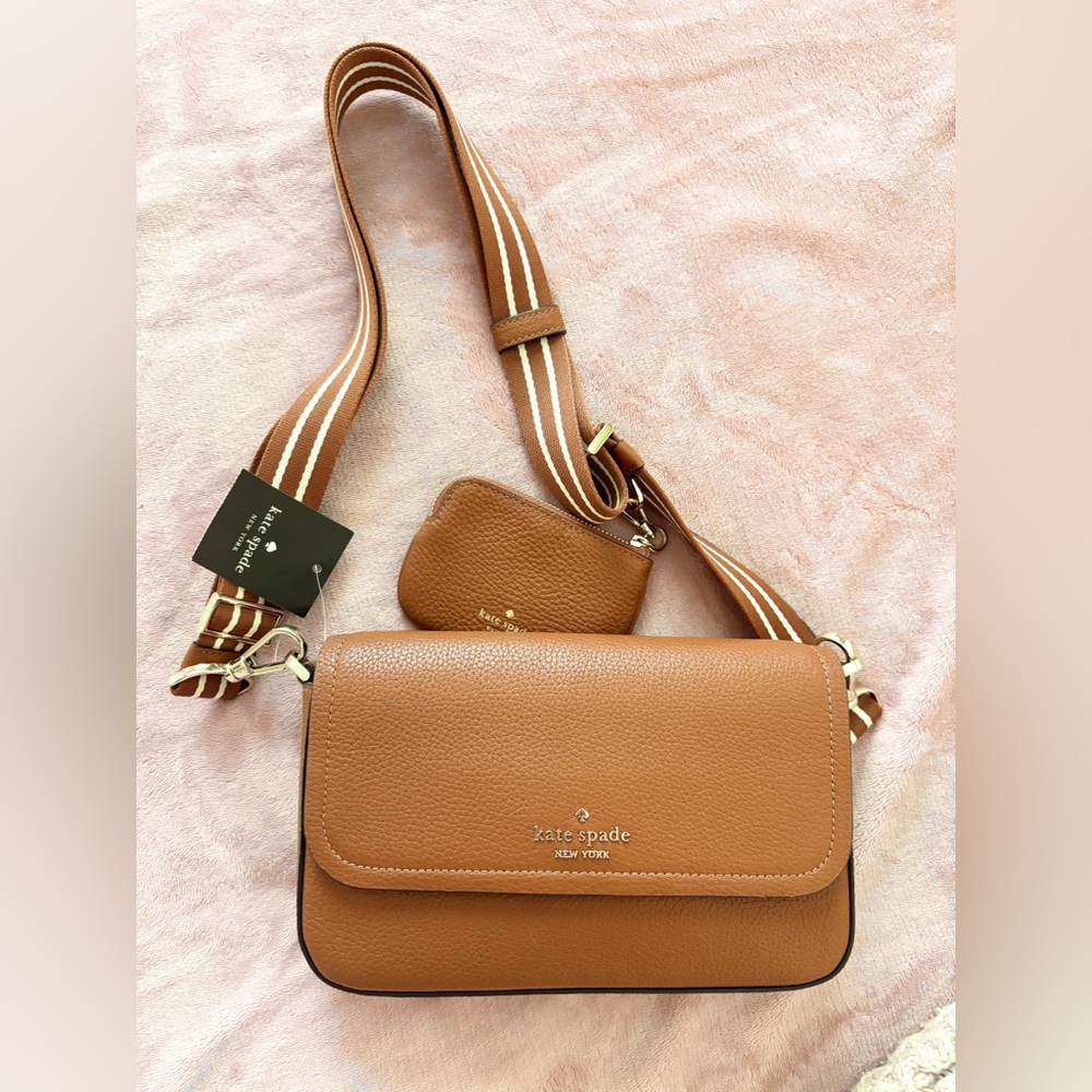 Kate Spade Rosie Flap Crossbody Gingerbread Brown